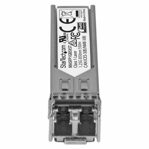 StarTech.com Cisco Meraki MA-SFP-1GB-SX Compatible SFP Transceiver Module - 1000BASE-SX~Cisco Meraki MA-SFP-1GB-SX Compatible SFP Module - 1000BASE-SX - 1GbE Multimode Fiber MMF Optic Transceiver - 1GE Gigabit Ethernet SFP - LC 550m - 850nm - DDM Cisco