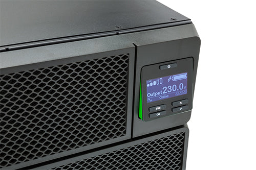 APC Smart-UPS On-Line, 5kVA, Rackmount 3U, 208V/230V, Hard wire 3-wire(2PH+G)+3-wire(H+N+E)+3-wire(H+N+G) outlets, Network Card+SmartSlot, W/ rail kit