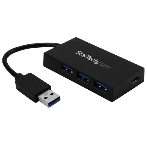 StarTech.com 4 Port USB 3.0 Hub - USB Type-A Hub with 1x USB-C & 3x USB-A Ports (SuperSpeed 5Gbps) - USB Bus Powered - USB 3.1 Gen 1 Adapter Hub - Portable/Laptop USB Hub~4 Port USB 3.0 Hub - USB Type-A Hub with 1x USB-C & 3x USB-A Ports (SuperSpeed