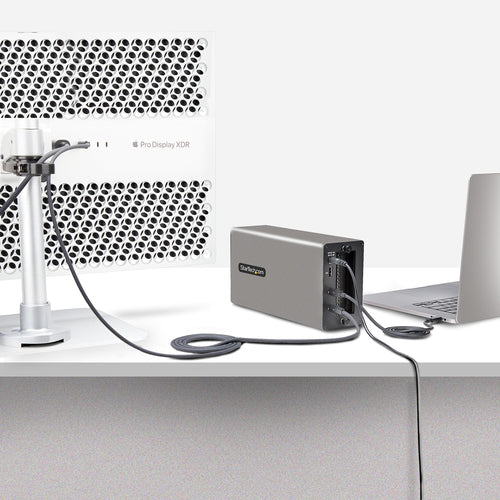 StarTech.com Thunderbolt 3 PCIe Expansion Chassis, External Enclosure W/Dual PCI Express Slots, PCIe Box for Laptops/Desktops/All-In-Ones, 8K/4K Output Via TB3/DP 1.4 Ports, For Video Capture/Fiber/Ethernet Cards - TAA