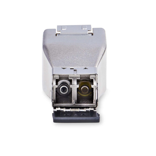 StarTech.com Gigabit Fiber to RJ45 Ethernet Media Converter Dongle, Optical Singlemode 10km/Multimode 800m, PoE Powered, Compact Design, Metal Housing, Micro Mini, TAA