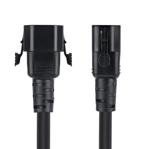 StarTech.com 6ft (1.8m) Heavy Duty Power Extension Cord, Locking C14 to C13, PDU Power Cord, 15A 250V, 14AWG, AC Power Cable Extension, TAA Compliant, UL Listed