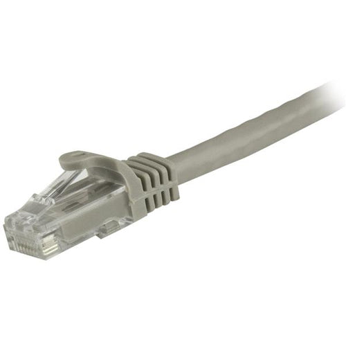 StarTech.com 20ft CAT6 Ethernet Cable - Gray CAT 6 Gigabit Ethernet Wire -250MHz 100W PoE RJ45 UTP Network/Patch Cord Snagless w/Strain Relief Individually Tested