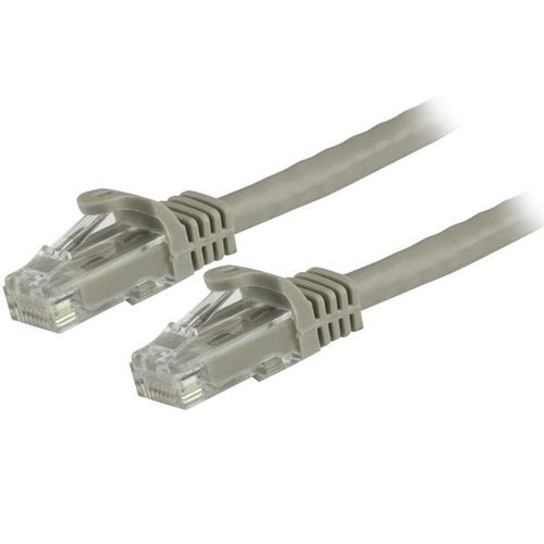 StarTech.com 20ft CAT6 Ethernet Cable - Gray CAT 6 Gigabit Ethernet Wire -250MHz 100W PoE RJ45 UTP Network/Patch Cord Snagless w/Strain Relief Individually Tested