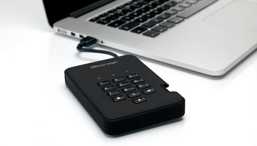 iStorage diskAshur² HDD 2TB Black | Secure Portable Hard Drive |AES-XTS 256-bit Hardware Encryption | PIN protected | OS & Platform Independent | TAA Compliant|Brute force hack defence | Dust/Water Resistant