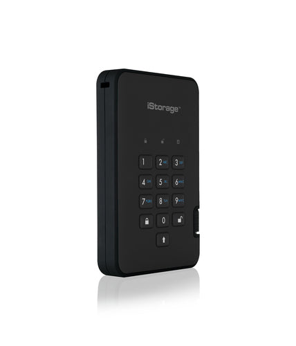 iStorage diskAshur² HDD 2TB Black | Secure Portable Hard Drive |AES-XTS 256-bit Hardware Encryption | PIN protected | OS & Platform Independent | TAA Compliant|Brute force hack defence | Dust/Water Resistant