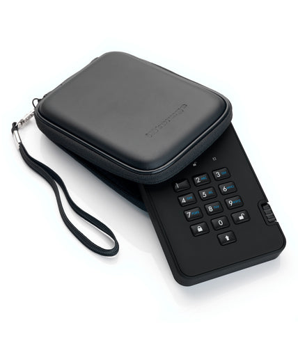 iStorage diskAshur² HDD 4TB Black | Secure Portable Hard Drive |AES-XTS 256-bit Hardware Encryption | PIN protected | OS & Platform Independent | TAA Compliant|Brute force hack defence | Dust/Water Resistant