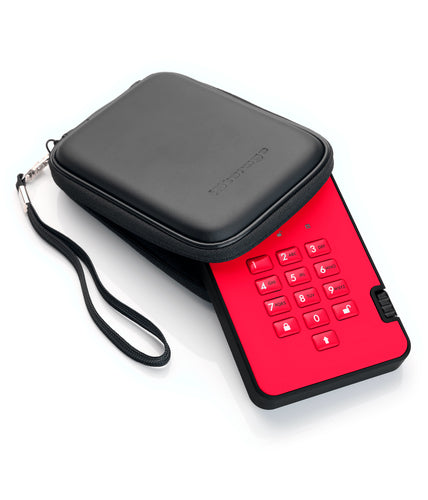 iStorage diskAshur² SSD 256GB Red | Secure Portable Solid State Drive |AES-XTS 256-bit Hardware Encryption | PIN protected | OS & Platform Independent | TAA Compliant |Brute force hack defence | Dust/Water Resistant