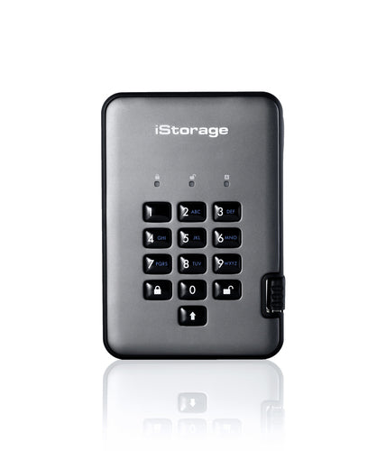 iStorage diskAshur PRO² HDD 4TB | Secure Portable Hard Drive |FIPS 140-2 Level 3 certified | AES-XTS 256-bit Hardware Encryption | PIN protected | OS & Platform Independent |GDPR, TAA Compliant|Brute force hack defence | Dust/Water Resistant