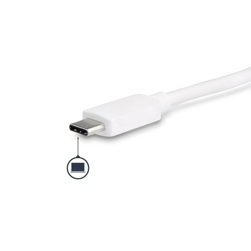 StarTech.com USB C Multiport Adapter - USB-C to DVI-D (Digital) Video Adapter with 60W Power Delivery Passthrough Charging, GbE, USB-A - Portable USB Type-C/Thunderbolt 3 Mini Laptop Dock