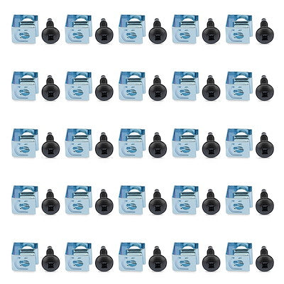 StarTech.com Server Rack Screws and Clip Nuts - 10-32 - Rack Mount Screws and Slide-On Cage Nuts - 50 Pack