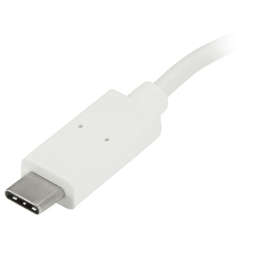 StarTech.com 4 Port USB C Hub with 1x USB-C & 3x USB-A Ports (SuperSpeed 5Gbps) - USB Bus Powered - Portable/Laptop USB 3.0 Adapter Hub - USB 3.1 Gen 1/USB 3.2 Gen 1 Type-C Hub - White~4 Port USB C Hub with 1x USB-C & 3x USB-A Ports (SuperSpeed 5Gbps) -