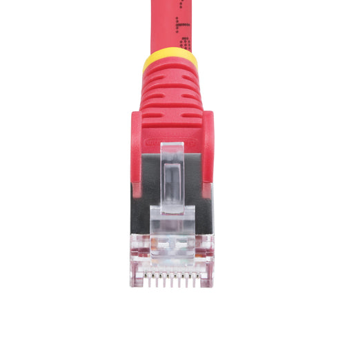StarTech.com 50ft Red CAT6a Ethernet Cable, Snagless RJ45, 10GbE, 100W PoE++, S/FTP, LSZH, 27AWG Pure Bare Copper Wire, 500MHz, Shielded Network Patch Cord w/Strain Reliefs, Individually Tested/ETL Verified