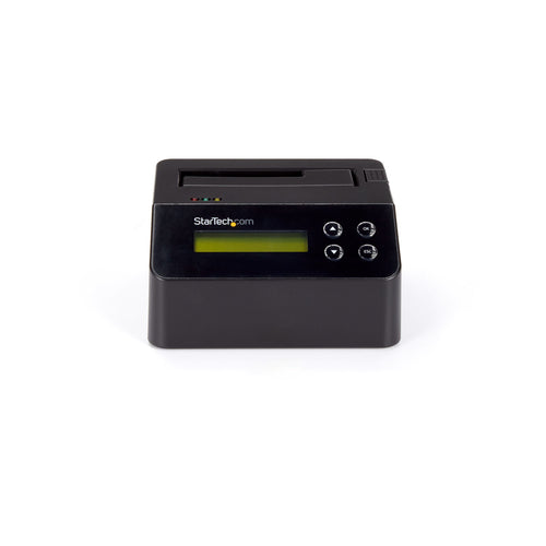 StarTech.com Single Bay Hard Drive Eraser, Standalone HDD/SSD Sanitizer, 4Kn, USB 3.0 to SATA III (6 Gbps), 9 Erase Modes, LCD Display, Secure Erase Hard Disk Sanitizer Dock, DB-9 Printer Port, TAA Compliant