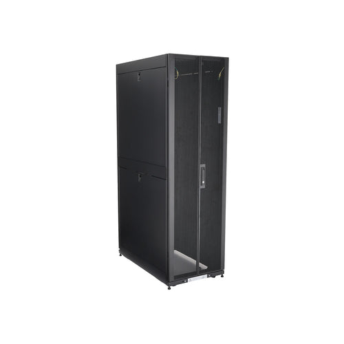 StarTech.com 4-Post 42U Server Rack Cabinet, 19" Data Rack Cabinet for Computer / AV / IT Equipment mount, Rack Server Cabinet with Casters, Full Size Industrial Network Cabinet