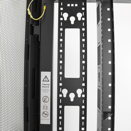 StarTech.com 4-Post 42U Server Rack Cabinet, 19" Data Rack Cabinet for Computer / AV / IT Equipment mount, Rack Server Cabinet with Casters, Full Size Industrial Network Cabinet