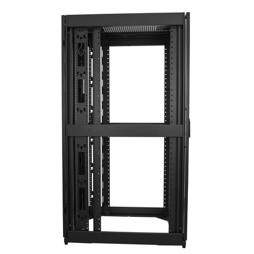StarTech.com 4-Post 42U Server Rack Cabinet, 19" Data Rack Cabinet for Computer / AV / IT Equipment mount, Rack Server Cabinet with Casters, Full Size Industrial Network Cabinet