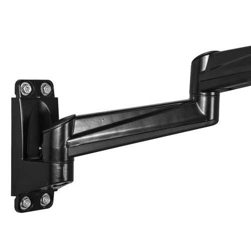 StarTech.com Wall Mount Dual Monitor Arm – Articulating Ergonomic VESA Wall Mount for 2x 24" Displays – Synchronized Adjustable Crossbar – Tilt/Swivel/Rotate- Double Screen Mount Bracket