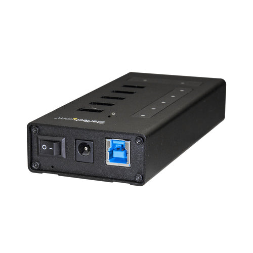 StarTech.com 7 Port USB C Hub - USB Type-C to 2x USB-C/5x USB-A - Commercial Metal USB 3.0 Hub - SuperSpeed USB 3.2 Gen 1 (5Gbps) - Self Powered - BC 1.2 Fast Charge - Mountable/Rugged