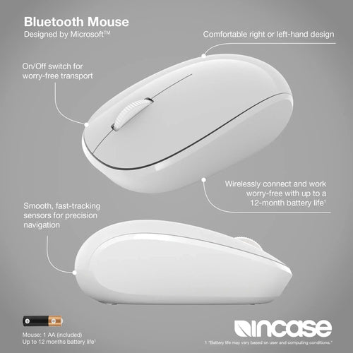 Incase Designed by Microsoft RJN-00061 mouse Home Ambidextrous Bluetooth