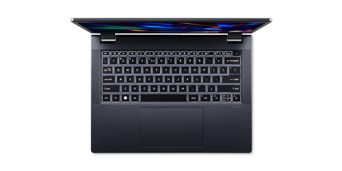 Acer TravelMate P4 TMP414-53G-78YY Intel® Core™ i7 i7-1355U Laptop 35.6 cm (14") WQXGA 32 GB DDR4-SDRAM 512 GB SSD NVIDIA GeForce RTX 2050 Wi-Fi 6 (802.11ax) Windows 11 Pro Blue