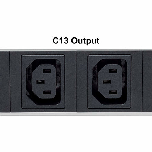 Intellinet 19" Intelligent 8-Port PDU, 19" Rackmountable C13 Intelligent Power Distribution Unit; Monitors Power, Temperature and Humidity