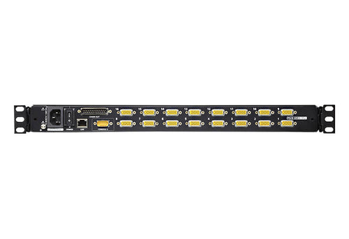 ATEN 16-Port 19" LCD KVM Switch Over IP (USB - PS/2 VGA) with USB Peripheral port