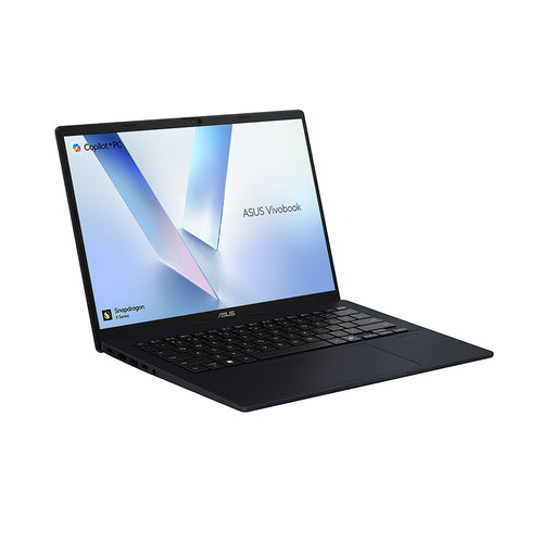 ASUS Vivobook 16 X1607QA-DS54 Copilot+ PC Snapdragon X1-26-100 Laptop 40.6 cm (16") WUXGA 16 GB LPDDR5x-SDRAM 512 GB SSD Wi-Fi 6E (802.11ax) Windows 11 Home Blue