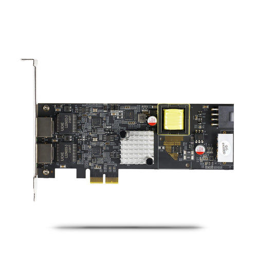StarTech.com 2-Port 2.5Gbps NBASE-T PoE Network Card, Dual Intel I225-V, 802.3af/at PoE+ Multi-Gigabit NIC, PCI Express Server LAN Card, LP4/8-Pin PCIe-Powered