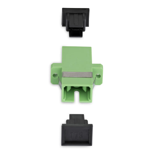StarTech.com SC to SC Coupler 10 Pack, OS2 Single Mode SC Fiber Optic Coupler with Flange, SC/APC Simplex Adapter
