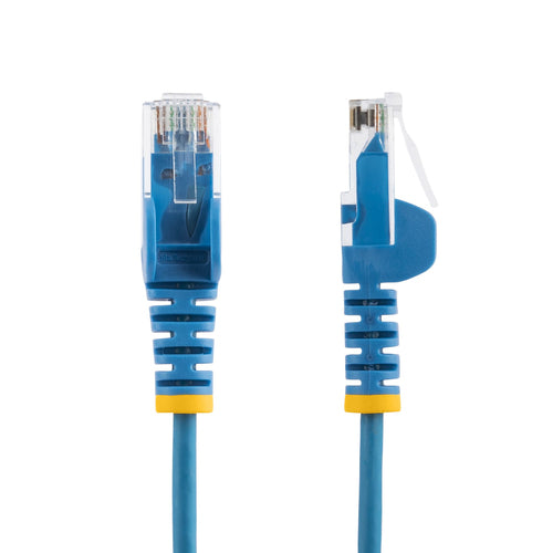 StarTech.com 1 ft. CAT6 Ethernet Cable - Slim - Snagless RJ45 Connectors - Blue