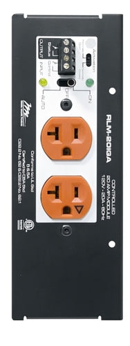 Middle Atlantic Products RLM-20IGA socket-outlet Black, Orange, White