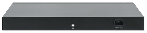 Intellinet 24-Port Gigabit Ethernet PoE+ Switch with 2 SFP Ports IEEE 802.3at/af (PoE+/PoE) Compliant, PoE Power Budget of 370 W, Two 1G SFP Open Slots, 19" Rackmount