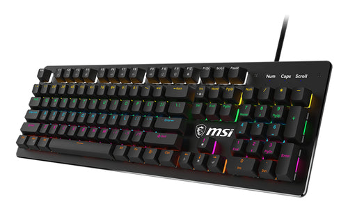 MSI FORGE GK300 BLUE US keyboard Gaming USB QWERTY US English Black