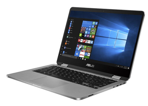 ASUS Vivobook Flip TP401MA-YS02 laptop Intel® Celeron® N4000 Hybrid (2-in-1) 35.6 cm (14") Touchscreen Full HD 4 GB LPDDR4-SDRAM 64 GB eMMC Wi-Fi 5 (802.11ac) Windows 10 S Grey