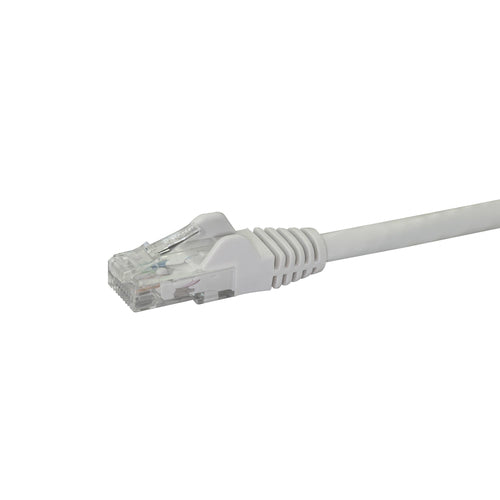 StarTech.com 10ft CAT6 Ethernet Cable - White CAT 6 Gigabit Ethernet Wire - 250MHz 100W PoE RJ45 UTP Network/Patch Cord Snagless w/Strain Relief Individually Tested