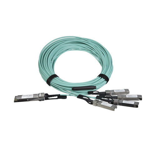 StarTech.com AOC Breakout Cable for Cisco QSFP-4X10G-AOC10M - 15m/49ft 40G 1x QSFP+ to 4x SFP+ AOC Cable - 40GbE QSFP+ Active Optical Fiber - 40Gbps QSFP Plus/Transceiver Module Breakout Cable - C9300 C3850 (QSFP4X10AO15)~AOC Breakout Cable for Cisco