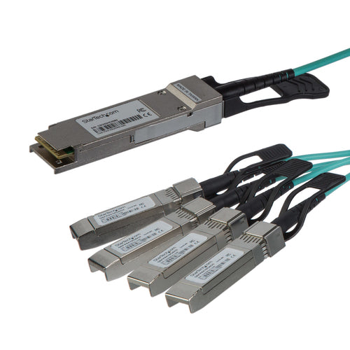StarTech.com AOC Breakout Cable for Cisco QSFP-4X10G-AOC7M - 7m/23ft 40G 1x QSFP+ to 4x SFP+ AOC Cable - 40GbE QSFP+ Active Optical Fiber - 40Gbps QSFP Plus/Transceiver Module Breakout Cable - C9300 C3850 (QSFP4X10GAO7)~AOC Breakout Cable for Cisco