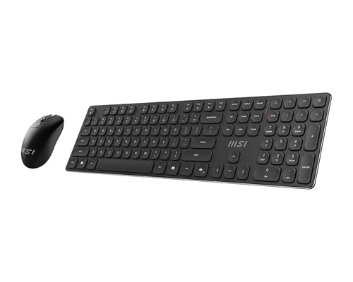 MSI FORGE K210 WIRELESS COMBO keyboard Mouse included Home/Office USB Black