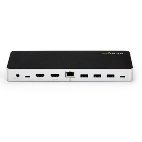 StarTech.com Dual Monitor USB C Docking Station with 60W Power Delivery for Windows Laptops - USB C to HDMI or DVI Dock - USB 3.1 Gen 1 Type C Dock w/ Charging - Thunderbolt 3 Compatible