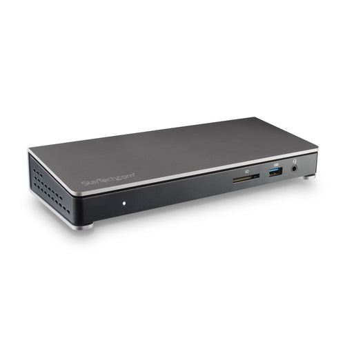 StarTech.com Thunderbolt 3 Dock - Dual Monitor 4K 60Hz TB3 Laptop Docking Station with DisplayPort - 85W Power Delivery Charging - 6-Port USB 3.0 Hub, SD 4.0, GbE, Audio - Windows & Mac