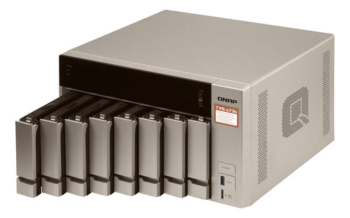 QNAP TVS-873e NAS Tower AMD Embedded R-Series SoC RX-421BD 4 GB DDR4 0 TB QNAP Turbo System Gold