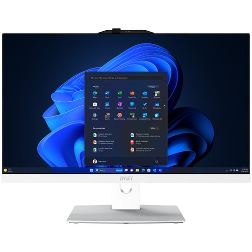 MSI Modern AM242TP 1M-1094US Intel Core 7 150U 60.5 cm (23.8") 1920 x 1080 pixels Touchscreen All-in-One PC 32 GB DDR5-SDRAM 1 TB SSD Windows 11 Home Wi-Fi 6E (802.11ax) White
