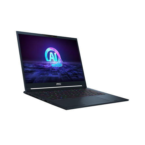 MSI Stealth 14 AI STUDIO A1VEG-090 Intel Core Ultra 7 155H Laptop 35.6 cm (14") Full HD+ 16 GB DDR5-SDRAM 1 TB SSD NVIDIA GeForce RTX 4050 Wi-Fi 7 (802.11be) Windows 11 Pro Blue
