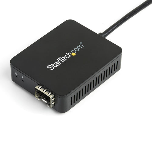 StarTech.com USB 3.0 to Fiber Optic Converter - Compact USB to Open SFP Adapter - USB to Gigabit Network Adapter - USB 3.0 Fiber Adapter Multi Mode(MMF)/Single Mode Fiber(SMF) Compatible