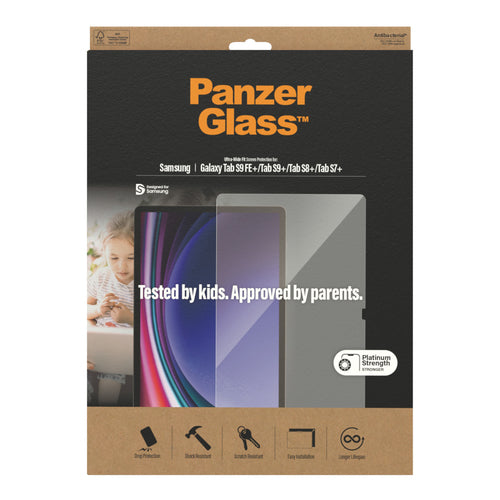 PanzerGlass ® Screen Protector Samsung Galaxy Tab S9+ | S9+ FE | S8+ | S7+ | Ultra-Wide Fit Clear screen protector 1 pc(s)