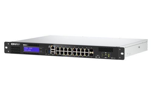 QNAP QGD-1600 Managed Gigabit Ethernet (10/100/1000) 1U Black, Grey