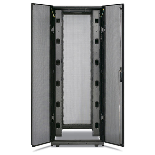 APC NetShelter SX, Server Rack Enclosure, 45U, Shock Packaging, 2000 lbs, Black, 2124H x 750W x 1070D mm
