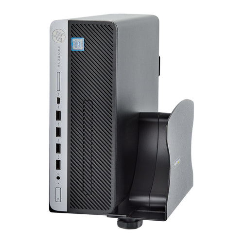 StarTech.com PC Wall Mount Bracket, Supports Desktop Computers Up To 40lb (18kg), Tool-Less Adjustments 1.9-7.8in (50-200mm), Heavy-Duty Wall Mount Shelf/Holder for PC Case/Tower
