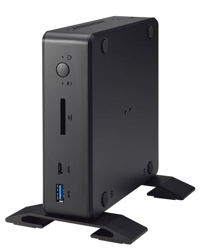 Shuttle Nano PC NC10U , Intel Celeron 4205U, 1x HDMI, 1x DP, 1x 2.5" bay, 1x M.2, 1x LAN, 1x COM, Wifi, 24/7 permanent operation, incl. VESA & Stand